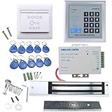 RFID Door Access Control System Kit, AGPtEK Home Security System With 280kg 620LB Electric Magnetic lock 110-240V AC to 12v D