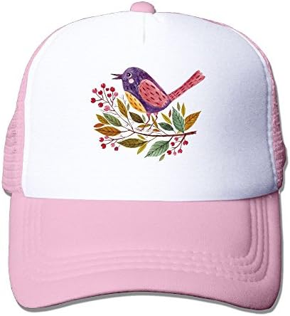 Sports Grid Baseball Caps, Birds Adjustable Sunshade Baseball Hat