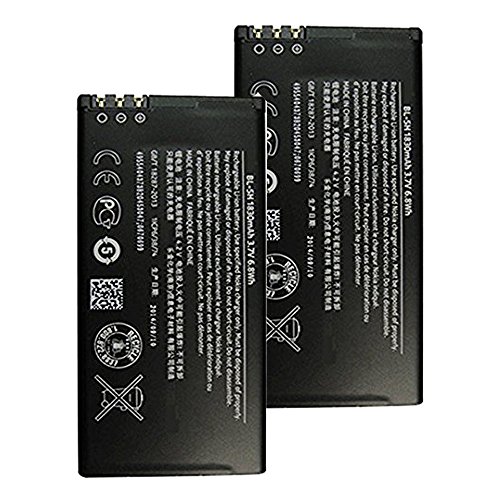 Generic World Star BL-5H (2-PC) 1830mAh 3.7V Battery for Nokia Lumia 630 638 635 636 with 2 Year Limited Warranty