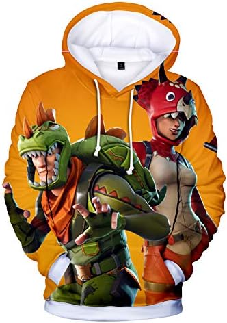 Mvruve Kids Girls Boys Fortnite Hoodie Comfy Hooded Crewneck Sweatshirts