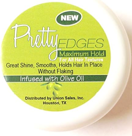 Salon Candies Happy Edges Silky Smooth Gel Non-Greasy Clear Gentle Shine 2oz (Olive Oil Pretty Edge)
