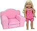 Sophia's Polka Dot Pull-Out Chair Bed for 18'' Dolls, Pink