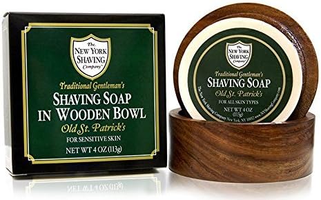 The New York Shaving Company Old St. Patrick's Shaving Soap in Wooden Bowl