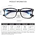 Eosneik Blue Light Blocking Glasses for Men Women, Anti Blue Light Computer Reading Gaming Glasses, Anti Eyestrain UV Filter Lens Lightweight Frame Eyeglasses