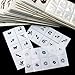 BTArtbox 35pcs Pattern Template Stencil Sticker Set Airbrush Stencil Nail Art Design for Fingers & Toes