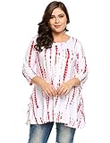 Women Plus Size Long Sleeve Knit Tunic Top Shirts, White, 3X