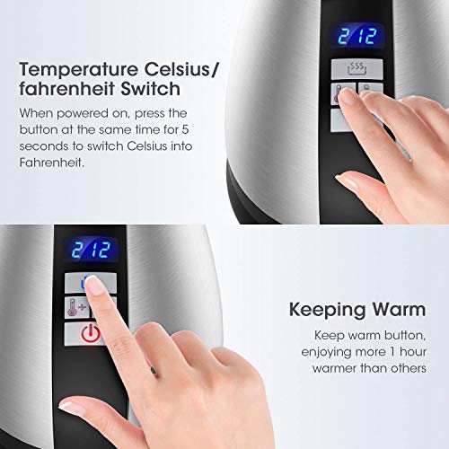 Doctor Hetzner Electric Kettle Gooseneck Electric & Stainless Steel