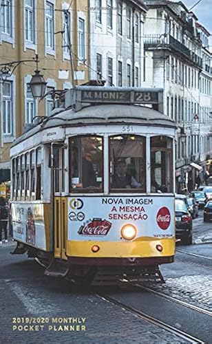Download 2019-2020 Monthly Pocket Planner: 24 Month Agenda | Street Tram in Lisbon, Portugal PDF