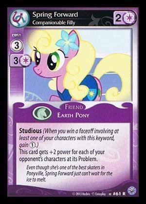 My Little Pony CCG - Spring Forward, Companianable Filly (61) - Premiere Edition