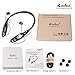 Bluetooth Headphones, DolTech 970 Wireless Stereo Sweatproof Retractable Earbuds Wire Sport Neckband Headphones Built-in Mic with Noise Cancellation Headset for iPhone Android Devices(Black)