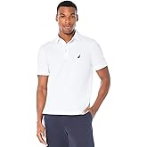 Nautica Men's Short Sleeve Solid Stretch Cotton Pique Polo Shirt