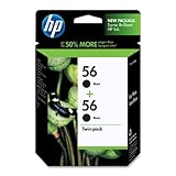 HP 56 Black Original Ink Cartridges, 2 pack (C9319FN) DISCONTINUED BY MANUFACTURER