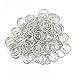 200 PCS Open Jump Rings Stainless Steel Connectors DIY Jewelry Findings 20mm (Silver Plated)
