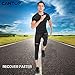 Cantop Compression Knee Pads Leg Sleeve Support Protector Sprots Brace for Volleyball Basketball Football, Sold as Pair (Black, S)