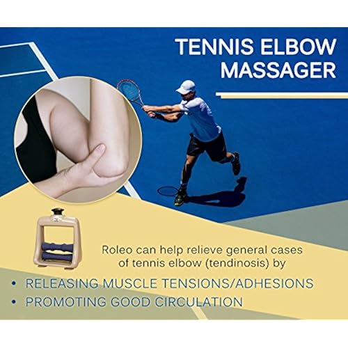 Hand Massager for Arthritis, Deep Tissue Massager for Carpal Tunnel Relief - Forearm Massager for Hand Therapy Compression, Finger Massager and Wrist Roller - Arm Massager by Roleo Sports & Outdoors, Sports & Fitness, Exercise & Fitness, Exercise Machine Parts & Accessories, Exercise Machine Attachments