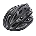 Gonex Adult Bike Helmet, Cycling Road Helmet with Safety Light, Adjustable 58-62cm, 24 Integrated Flow Vents(All Black)