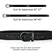 JASGOOD Braided Canvas Stretch Belt Elastic Casual Belt for Women Men and Junior 1.3 Inches Wide, Suit for Waist Size 34-41 Inches, A-Black…