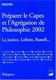 Préparer le CAPES et l'agrégation de philosophie 2002