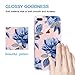 iPhone 7 Plus&8 Plus Case,Flyeri Crystal Fashion Floral Pattern Transparent Clear Soft silicone TPU Ultra thin Phone cover back cases For apple iPhone 7 Plus&8 Plus (11)