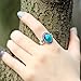 Mojo Classic Pattern Antique Sterling Silver Plating Oval Stone Color Change Mood Ring MJ-RS009 (9)
