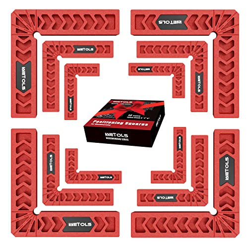 WETOLS 12PCS Positioning Squares, 90 Degree Right