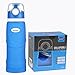 Kemier Collapsible Silicone Water Bottles-750ML,Medical Grade,BPA Free.Can Roll Up,26oz,Leak Proof Foldable Sports & Outdoor Water Bottles (Blue)
