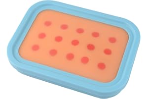 Ultrassist Injection Training Pad for Nurse, Skin-Like Intradermal Practice Model for Medical Student, Artificial Hypodermic Injection Trainer (Training Use Only)