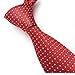 MENDENG Red Woven Jacquard Silk Men's Suits Ties Necktie