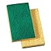 Boardwalk 174 Medium Duty Scrubbing Sponge, 3 3/5 x 6 1/10, Yellow/Green (Case of 20)