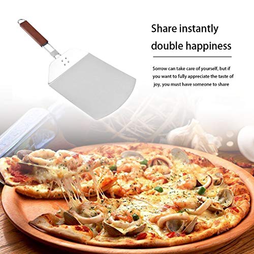 Fengyuanhong Pizza Spade Lifter roestvrij staal pizzapalet Paddle Foldable Handle Bakers Peel Houten - Afbeelding 5