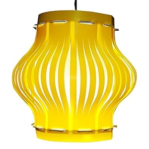 Lexton DPL-20 6-Watt Matki Stripped Lampshade (Yellow)