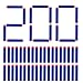 Cyalnn 200 PCS Refill Pack Soft Foam 2.84inch Bullets for Nerf N-Strike Elite Series Blasters and Other Kid Toy Guns( Blue)