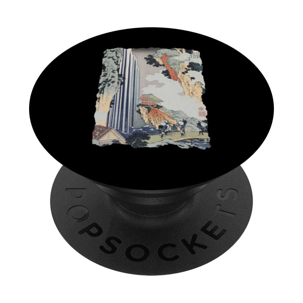 Ono Waterfall Hokusai Vintage Retro Japanese Art PopSockets Swappable PopGrip