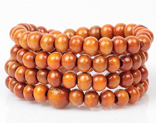 YI DONG@ Sandalwood Buddhist Buddha Meditation 6mm 108Prayer Bead Mala Bracelet/Necklace