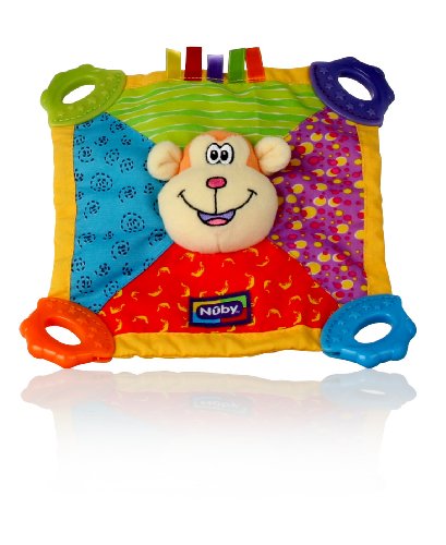 Nuby Plush Teething Blankie, Characters May Vary