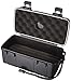 F.E.S.S. Fess F15 Double Clamp Black Cigar Humidor Water Resistant Crush-proof Air tight Holder Portable Humidifier Travel Case for up to 10-15 Cigars
