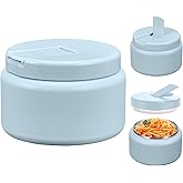 Reeple 13.5oz Kids Jar for Hot Food, Insulated Vacuum Food Jar with Buckle Lid, Stainless Steel Wide Mouth Leak Proof Insulated Lunch Container for School Picnic Travel, Blue