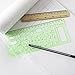 11 Pack Drawings Templates Technical Stencils Measuring Template Plastic Geometric Rulers for Art,Office,School and Engineering