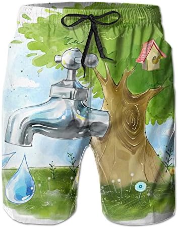 Cute Environmental Hand Board Shorts For Mens