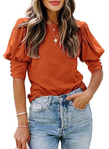 SimpleFun Burnt Orange Tshirts Shirts
