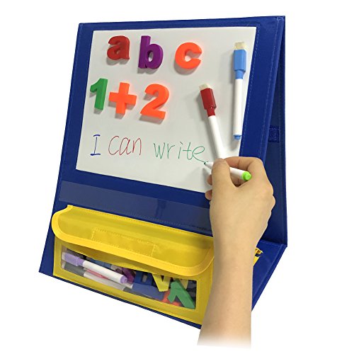 Godery Desktop Tabletop Pocket Chart Stand, Double Sided Small