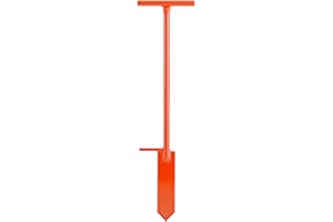 Jim-Gem Speedy Dibble Tree Planting Bar Tool | Beveled Arrow Point | Light Weight | Fast & Easy Planting | for Variety of Soils | 3”W x 11-7/8”L x 3/8” Thick | Total Length 35-7/8”