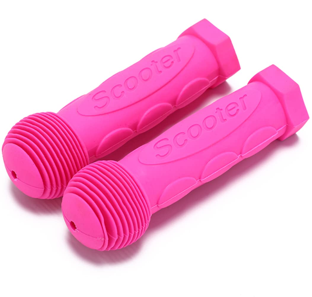 Photo 1 of Scooter Grip Handlebar 1 Pair for 2-3-4 Wheels Kid Micro kickboard for Kids,Rocking car,Drifting,Swing (Deep Pink)