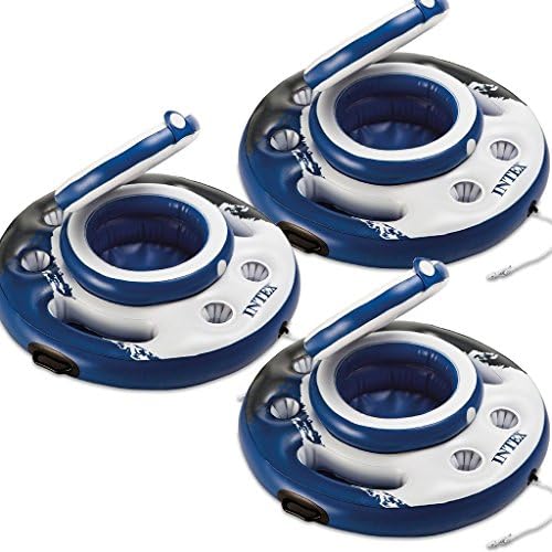 3 Pack Intex Mega Chill Floating Beverage Cooler Drink Holder Float NEW 2015