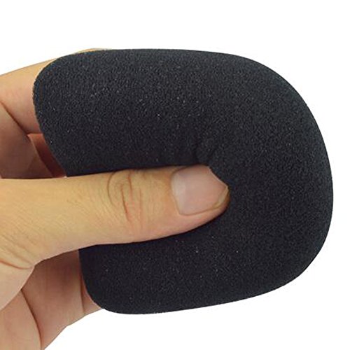 Zicome Handheld Microphone Windscreen Foam Ball Type Cover, 5 Pack, Black