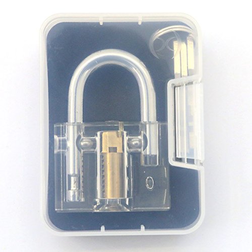 Suoyigou Training lock Professional Cutaway Inside view of Practice Keyed locks Training Skill Pick for Locksmith (Blade Lock) - Thumbnail 5