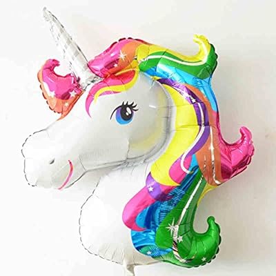 FindFun 33'' Unicorn Foil Balloon Animal Horse Decor for Birthday Baby Shower Party Wdding Child Toys