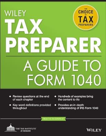 Amazon Com Wiley Tax Preparer A Guide To Form 1040