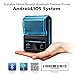 Mini Receipt Printer Bluetooth, Meihengtong Rechargeable Thermal Printer Bluetooth USB 58mm for Bar QR Codes Receipt, Portable Mobile Label Printer Compatible with Android/iOS/Windows