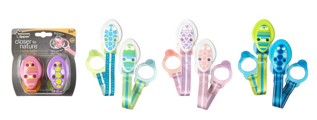 EUROLAB Tommee Tippee - Broches - Cadena para chupete, surtido